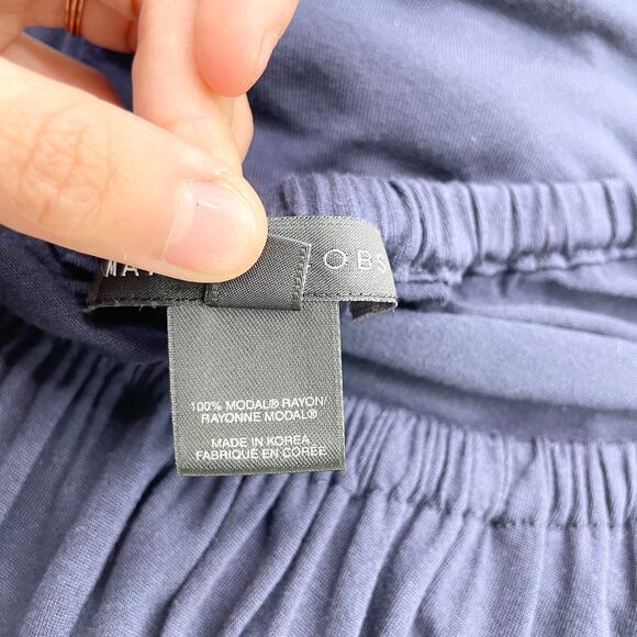 Marc Jacobs Womens Dress XS One Shoulder Navy Modal Rayon Softcore Balletcore - Picture 8 of 10